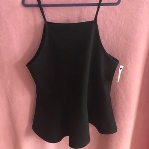Black halter top